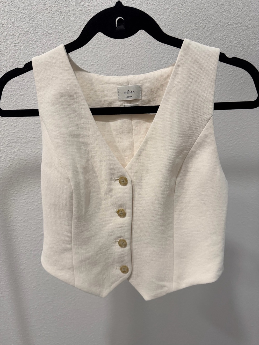 Aritzia/Wilfred Pacino Vest in Light Birch size 0